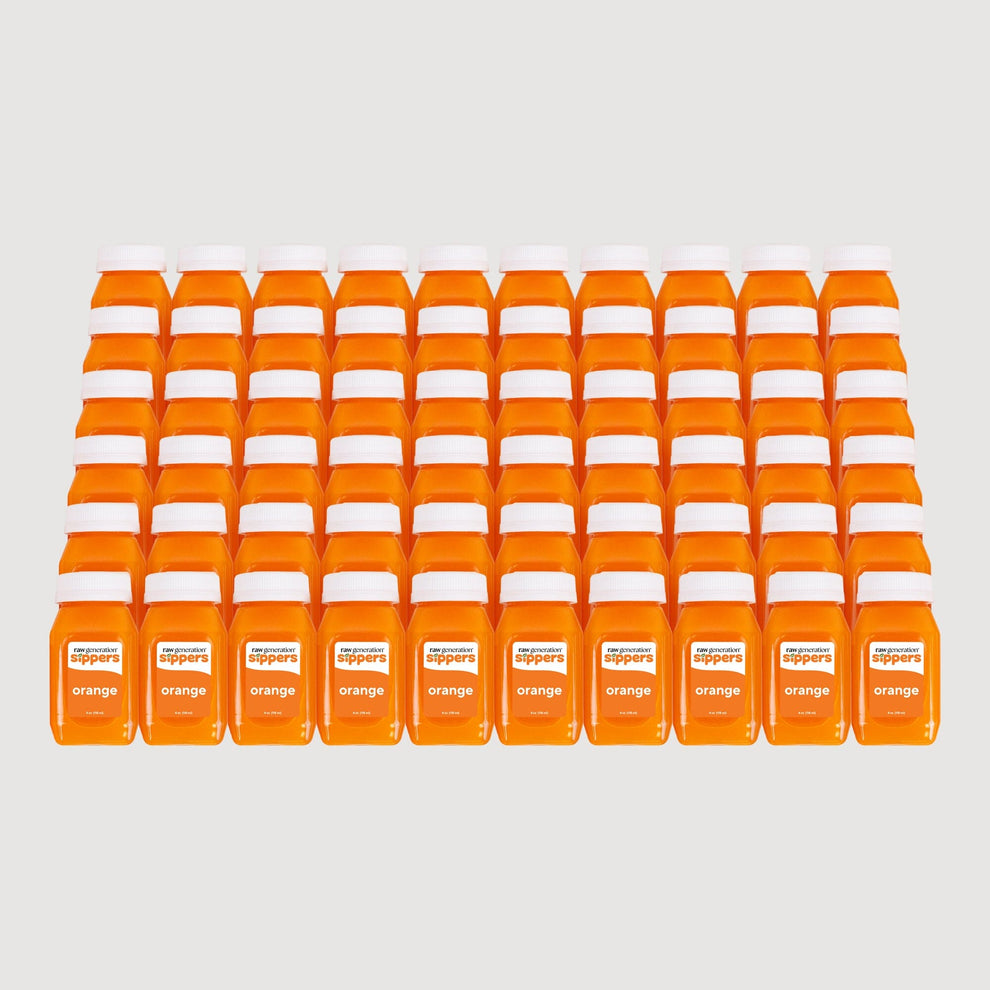 60 Pack - Almost perfect Orange Sipper for Kids