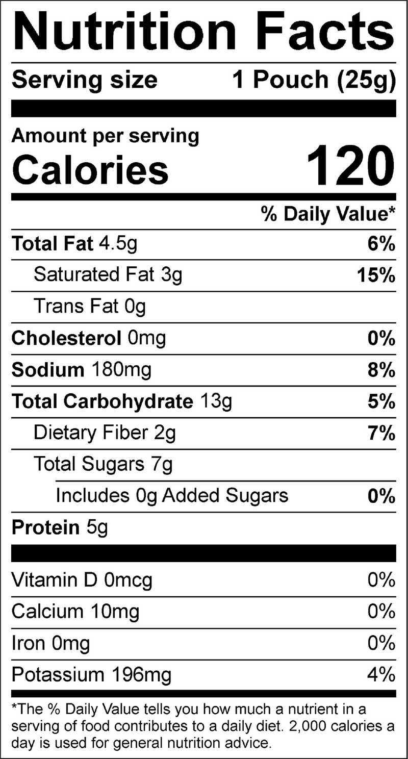 Peanut Butter Banana Detox Powder nutrition facts