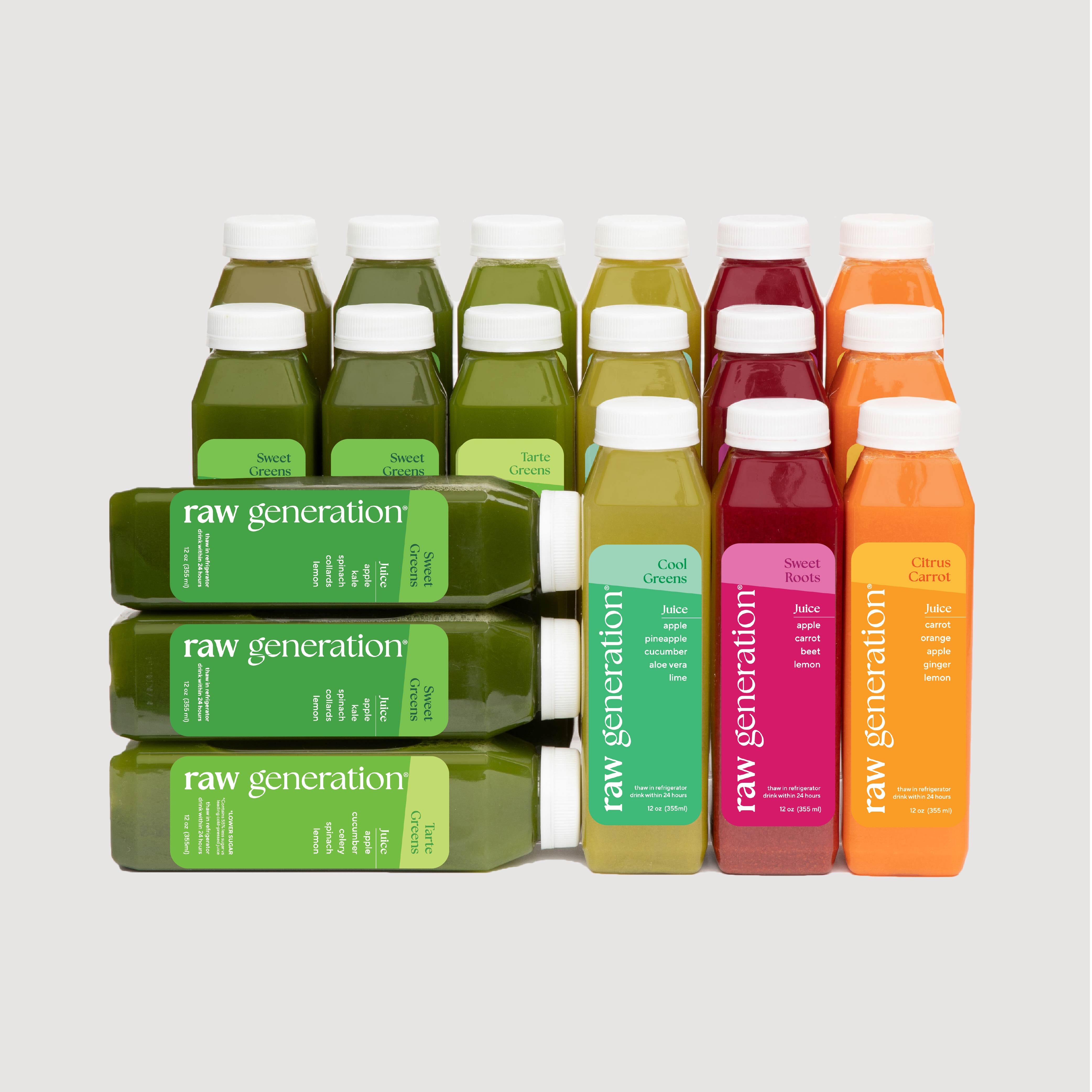 All Natural Raw Juice Cleanse - Cold-Pressed Juice | Raw