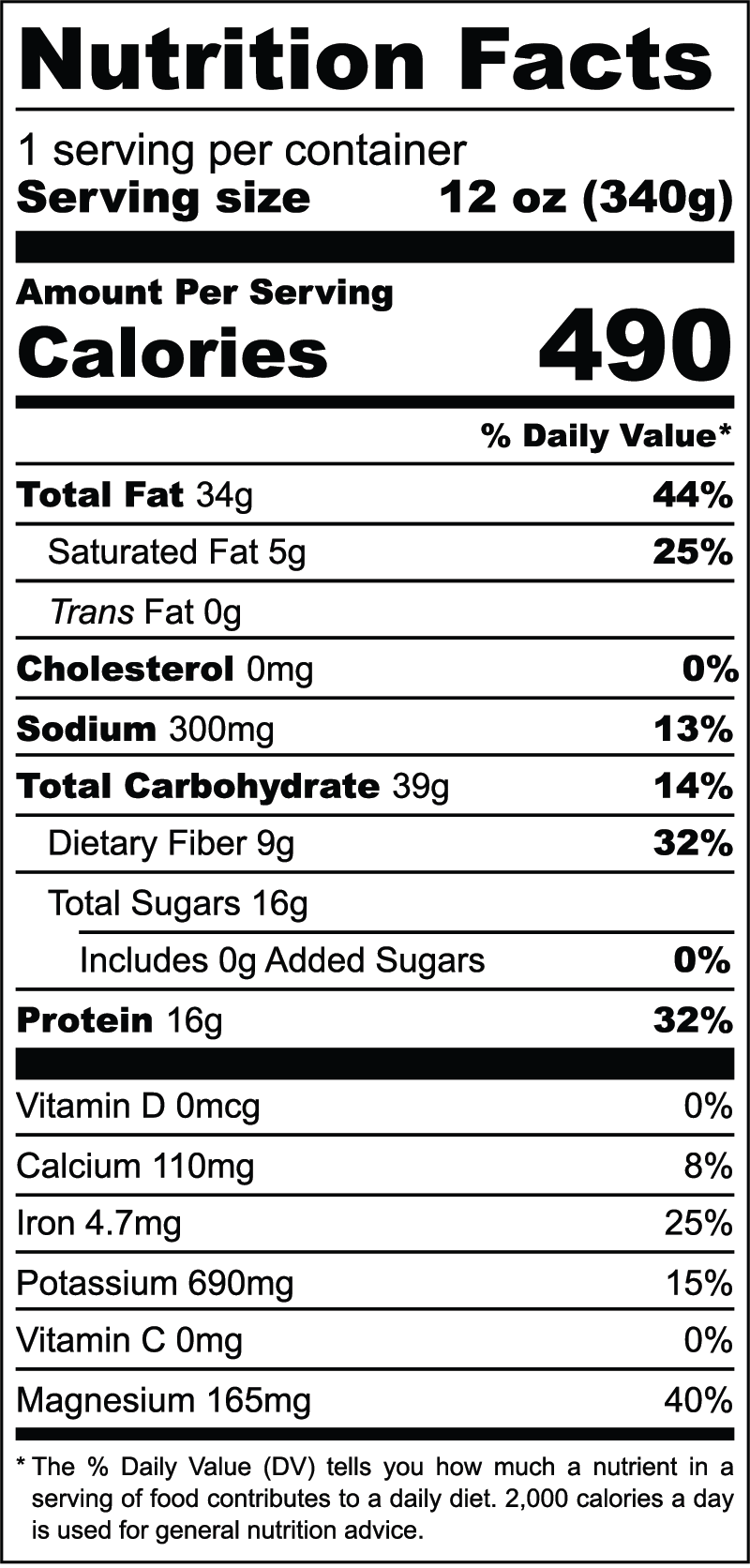 Chocolate Protein nutrition facts