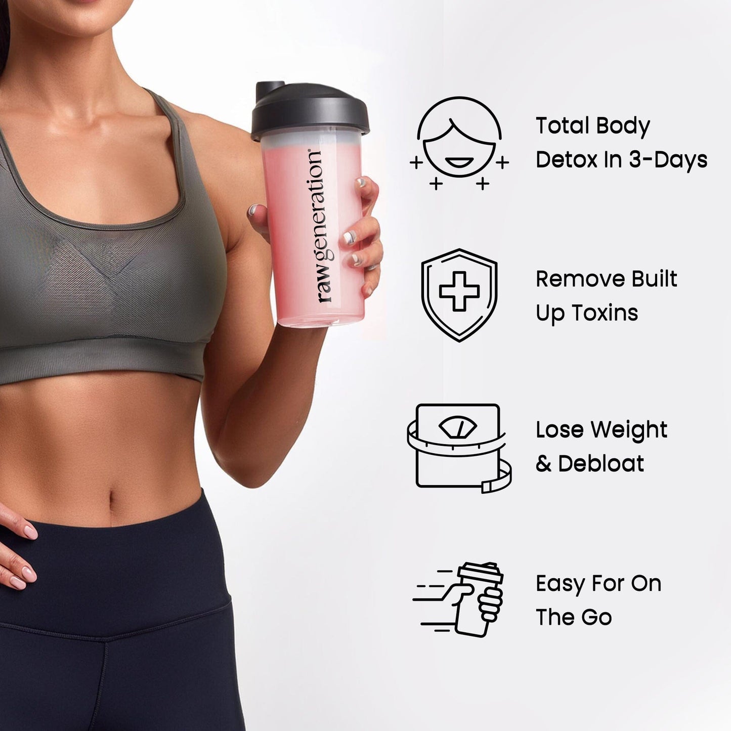 Detox in 3-days, remove toxins, lose weight and debloat, easy on the go